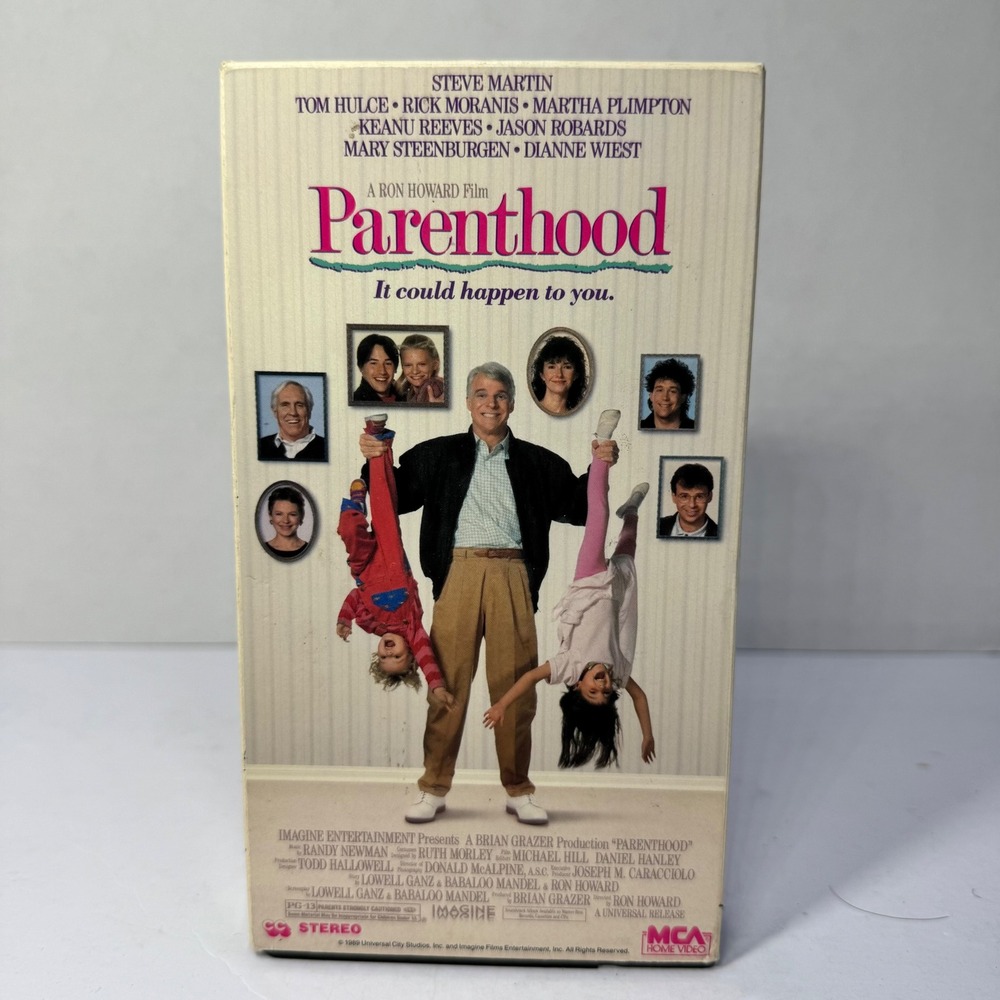 Parenthood VHS 1990 Steve Martin Keanu Reeves MCA Home Video Ron Howard PG-13